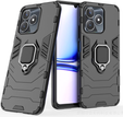 Case for Realme C51, Kickstand Ring, black