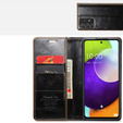 CASEME flip case for Samsung Galaxy A52/A52s, Waxy Textucoffee, coffee