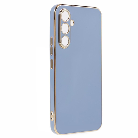 Case for Samsung Galaxy A25 5G, Glamour CamShield, blue + 9H glass