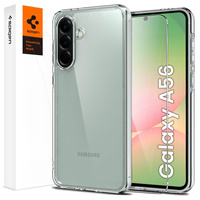 Spigen case for Samsung Galaxy A56 5G, Ultra Hybrid, transparent + 9H Tempered Glass