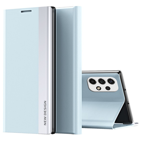 Flip case for Samsung Galaxy A33 5G, Side Magnetic, light blue