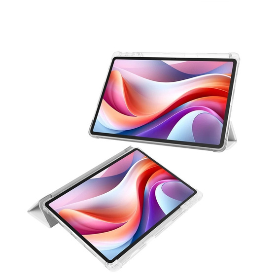 Case for Lenovo Tab M11, Smartcase Hybrid, with stylus space, grey