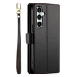 Flip case for Samsung Galaxy S24 FE, Wallet Zipper Pocket, black