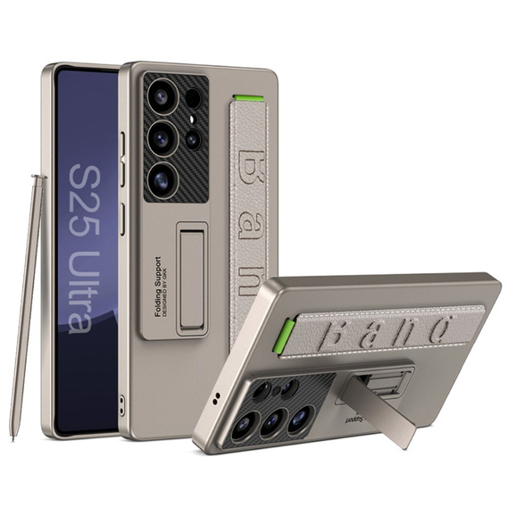 Case for Samsung Galaxy S25 Ultra, GKK Leather, black