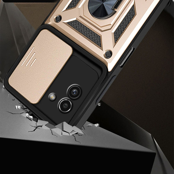 Case for Samsung Galaxy A03, CamShield Slide, gold