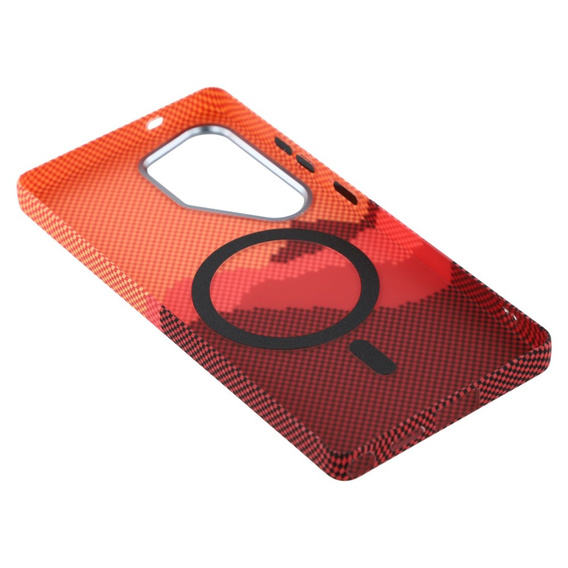 MagSafe's Samsung Galaxy S25 Ultra Case, Carbon Fiber, orange