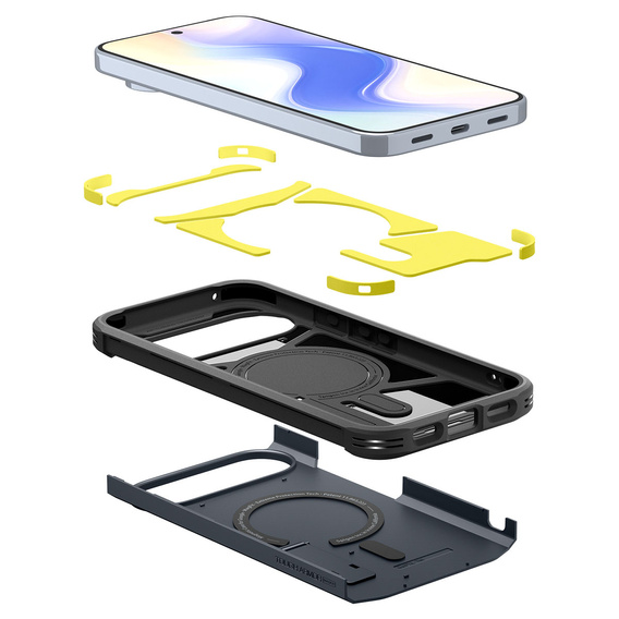 Spigen Tough Armor MagSafe case for Google Pixel 10 Pro XL, Metal Slate