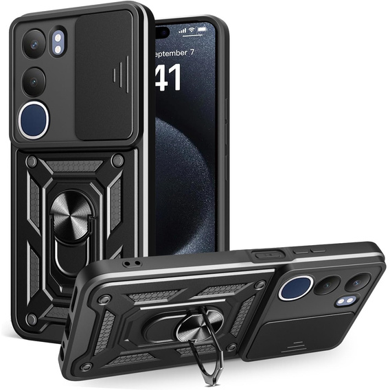 Case for Vivo Y19s, CamShield Slide, black