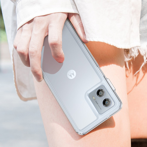 Case for Motorola Moto G53 5G, Fusion Hybrid, transparent