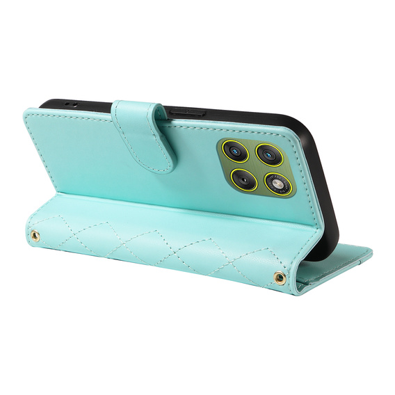 Rhombus Crossbody Leather Flip Case for Motorola Edge 70