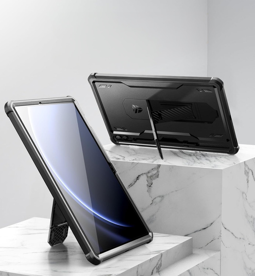 Armored case for Galaxy Tab S9 FE+ Plus, Dexnor Full Body, black