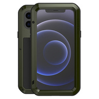Love Mei Case for iPhone 12 Mini, armored with glass, green