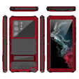 Case for Samsung Galaxy S22 Ultra, R-JUST, armoured, red