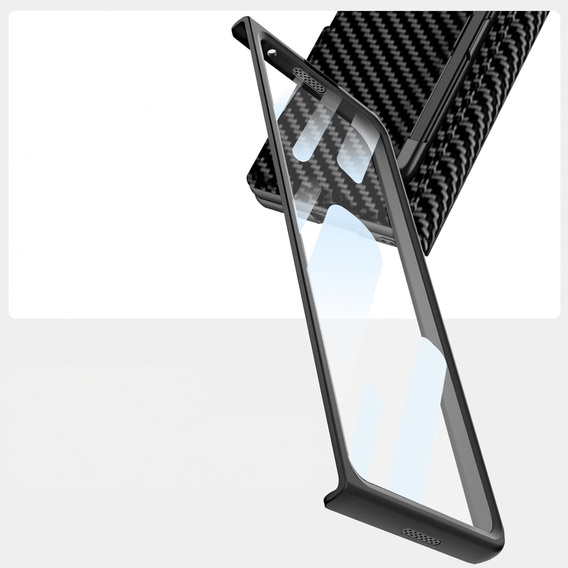 Wallet case with flap carbon black for Samsung Galaxy Z Fold 7 5G