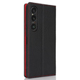 Leather case for Sony Xperia 1 VI, ERBORD Grain Leather, black
