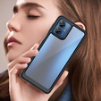 Case for Motorola Moto G14, Fusion Hybrid, transparent / black