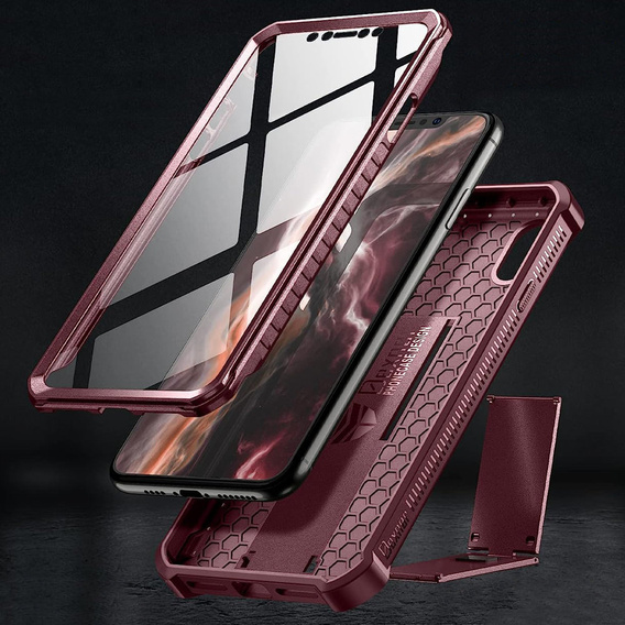 Armored case for iPhone XS Max, Dexnor Full Body, red