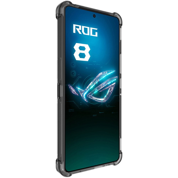 IMAK case for ASUS ROG Phone 8 Pro, Dropproof, transparent / black