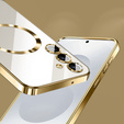 Case for Samsung Galaxy S25+ Plus, Electro MagSafe, gold + Screen Glass