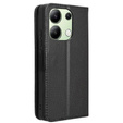 Case for Xiaomi Redmi Note 13 4G, Smart Magnet, Black + 9H Glass