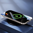 Magnetic Dual Glass MagSafe case for iPhone 16, silver