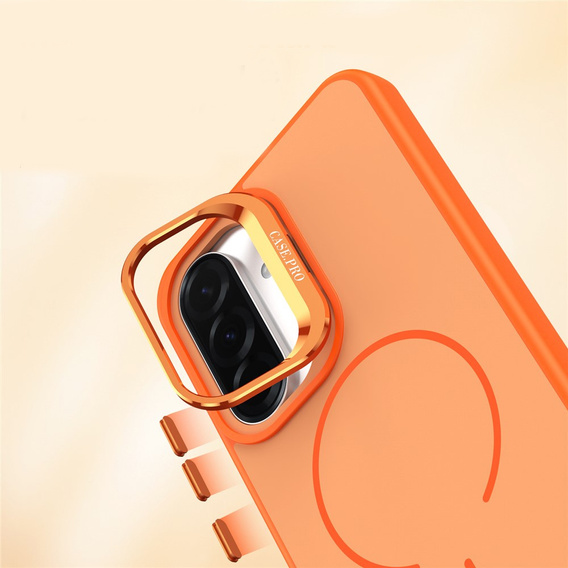 Skin-touch case with MagSafe stand for Samsung Galaxy A57 5G, orange