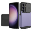 Case for Samsung Galaxy S24, ERBORD CamProtect Slide Camera, purple