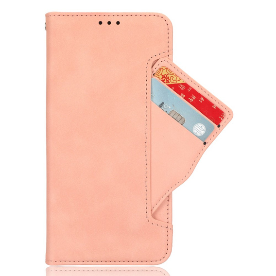 Flip case for Xiaomi Poco F7 Pro, Card Slot, pink