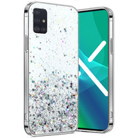 Case for Samsung Galaxy A51 5G, Glittery, transparent