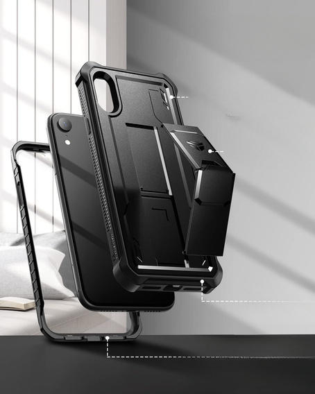 Armored case for iPhone XR, Dexnor Full Body, black