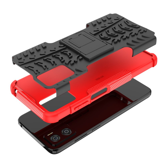 Case for Motorola Moto E22 / E22i, Tire Armor, black / red