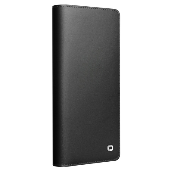 Flip case for Samsung Galaxy S25 Ultra, QIALINO Leather Wallet, black