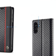 Flap case for Samsung Galaxy A56, Carbon LC.IMEEKE, black