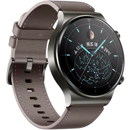 22mm Genuine Leather Coated Silicone Watch Band - Grey