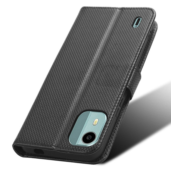 Flip case for Nokia C12 4G, Wallet Smart Magnet, black