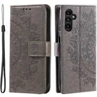 Flip case for Samsung Galaxy S23 FE, Mandala, grey