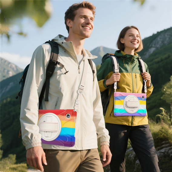 Armoured case with stand and shoulder strap for Samsung Galaxy Tab A11