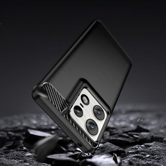 Case for Motorola Edge 50 Pro, Carbon, black