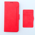 Flip case for Xiaomi 13T / 13T Pro, Card Slot, red