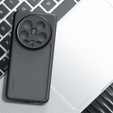 Case for Xiaomi 14 Ultra, Fusion Hybrid, with camera protection, transparent / black