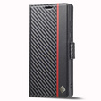 Flip case for Samsung Galaxy S24 Ultra, Carbon LC.IMEEKE, black