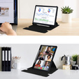 Keyboard case for Samsung Galaxy Tab S6 Lite 2024 / 2022 / 2020, Rotary 360° Leather, black