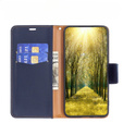 Flip case for Samsung Galaxy A54 5G, Wallet Litchi Magnet, dark blue