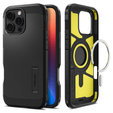 Spigen case for iPhone 16 Pro, Tough Armor Mag MagSafe, black + 9H Tempered Glass