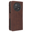 Flip case for Huawei Nova Y91 4G, Card Slot, brown