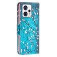 Flip case for Motorola Moto G53 5G / G23 / G13, Wallet, Sakura, blue