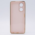 Case for Oppo A58 4G, Glamour CamShield, pink rose gold