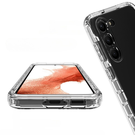 Case for Samsung Galaxy S23, Shockproof, with film, transparent