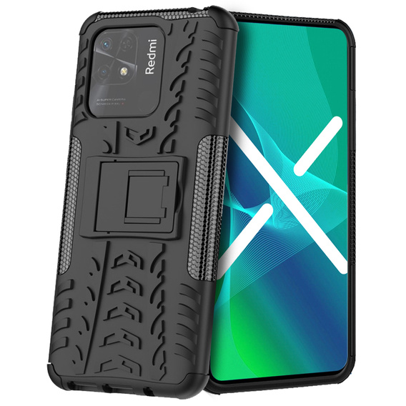 Case for Xiaomi Redmi 10C, Tire Armor, black