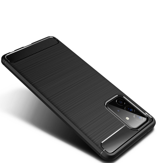 Case for Samsung Galaxy A72 5G / A72 LTE, Carbon, black